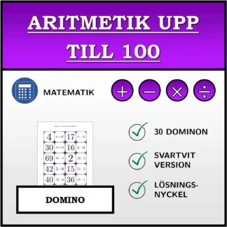Domino: Aritmetik upp till 100