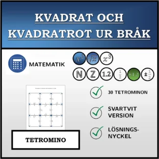 Tetromino: Kvadrat och kvadratrot ur bråk
