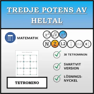 Tetromino: Tredje potens av heltal