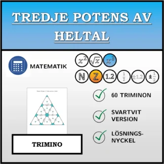 Trimino: Tredje potens av heltal