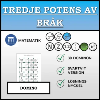 Domino: Tredje potens av bråk