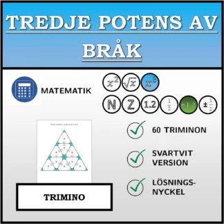 Trimino: Tredje potens av bråk