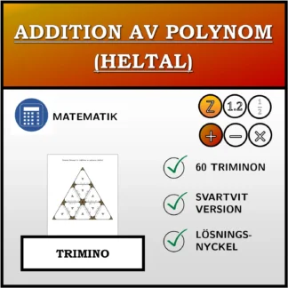 Trimino: Addition av polynom (heltal)