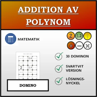 Domino: Addition av polynom