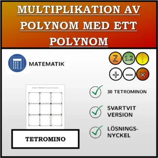 Tetromino: Multiplikation av polynom med ett polynom
