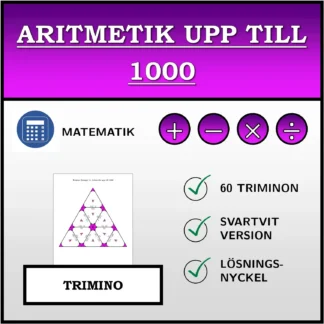 Trimino: Aritmetik upp till 1000