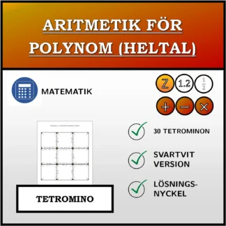 Tetromino: Aritmetik för polynom (heltal)