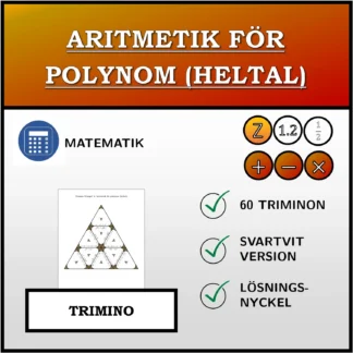 Trimino: Aritmetik för polynom (heltal)