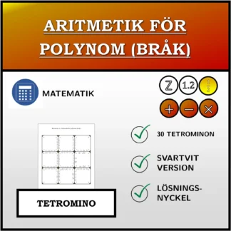 Tetromino: Aritmetik för polynom (bråk)