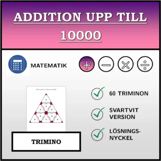 Trimino: Addition upp till 10000