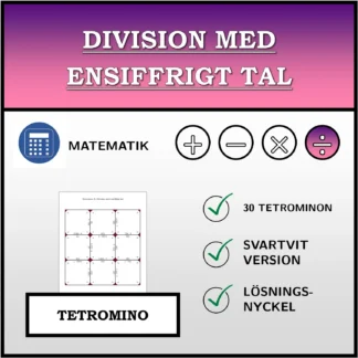 Tetromino: Division med ensiffrigt tal