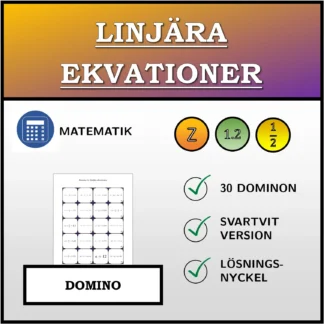 Domino: Linjära ekvationer