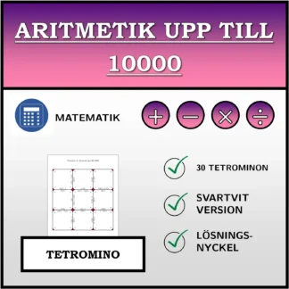 Tetromino: Aritmetik upp till 10000
