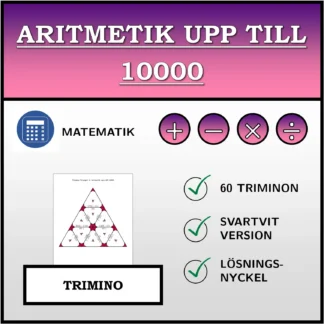 Trimino: Aritmetik upp till 10000