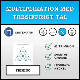 Trimino: Multiplikation med tresiffrigt tal