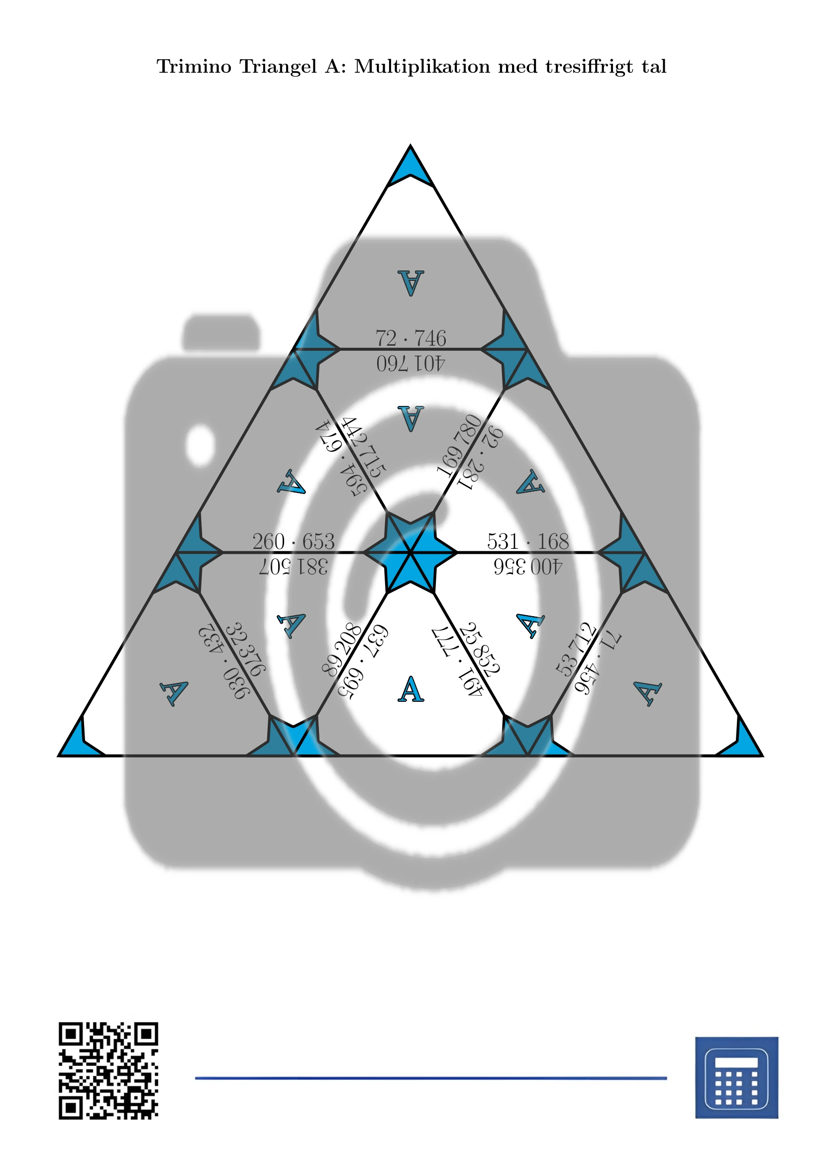 Trimino: Multiplikation med tresiffrigt tal - Bild 2