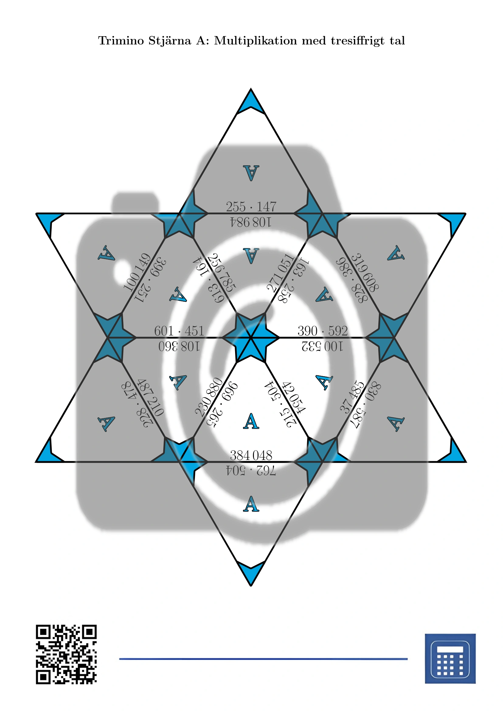 Trimino: Multiplikation med tresiffrigt tal - Bild 4
