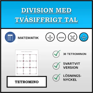 Tetromino: Division med tvåsiffrigt tal