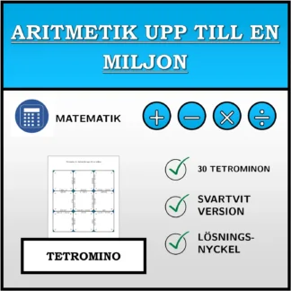 Tetromino: Aritmetik upp till en miljon