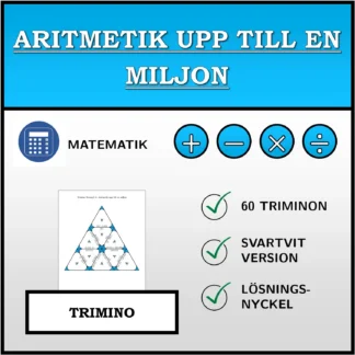 Trimino: Aritmetik upp till en miljon