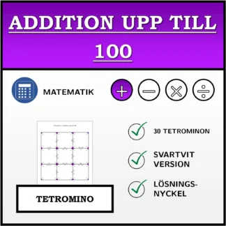 Tetromino: Addition upp till 100