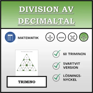 Trimino: Division av decimaltal