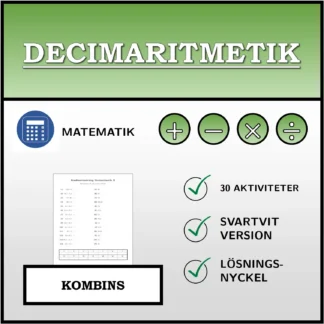 Kombinationsövning: Decimaritmetik