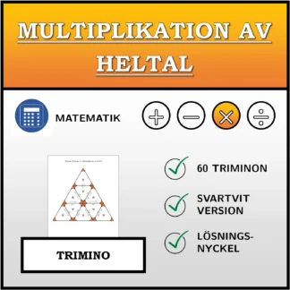 Trimino: Multiplikation av heltal