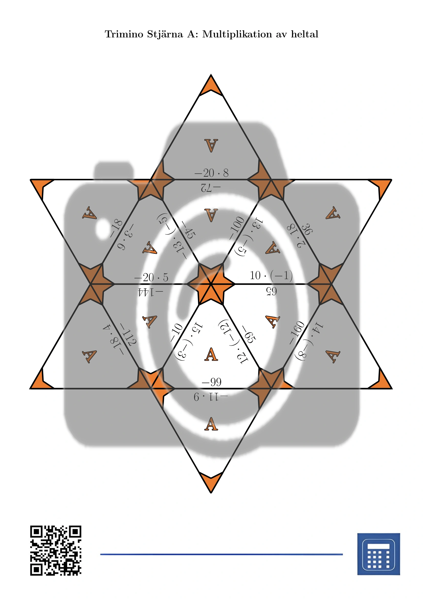 Trimino: Multiplikation av heltal - Bild 4