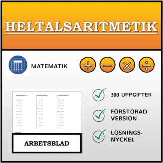 Arbetsblad: Heltalsaritmetik