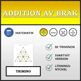 Trimino: Addition av bråk