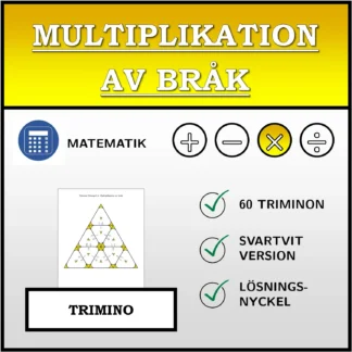 Trimino: Multiplikation av bråk