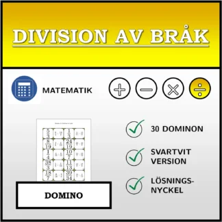 Domino: Division av bråk