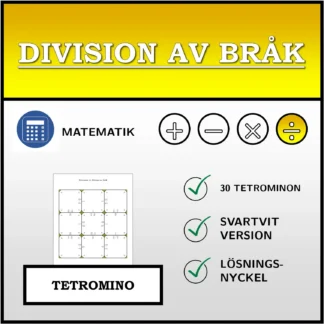 Tetromino: Division av bråk
