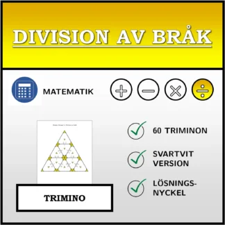 Trimino: Division av bråk