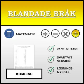 Kombinationsövning: Blandade bråk