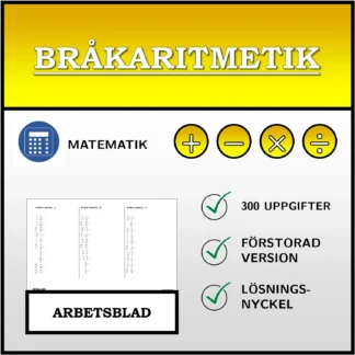 Arbetsblad: Bråkaritmetik
