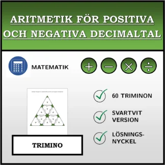 Trimino: Aritmetik för positiva och negativa decimaltal