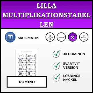 Domino: Lilla multiplikationstabellen