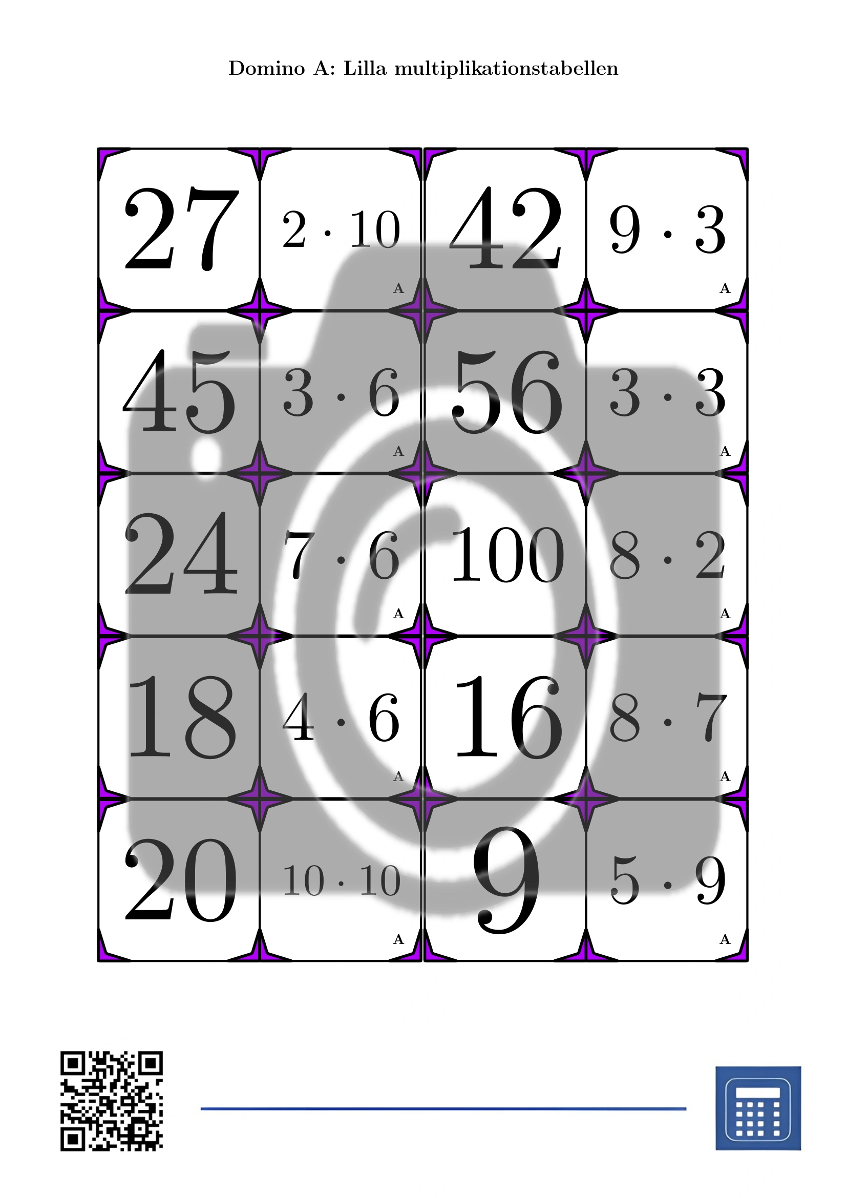Domino: Lilla multiplikationstabellen - Bild 2