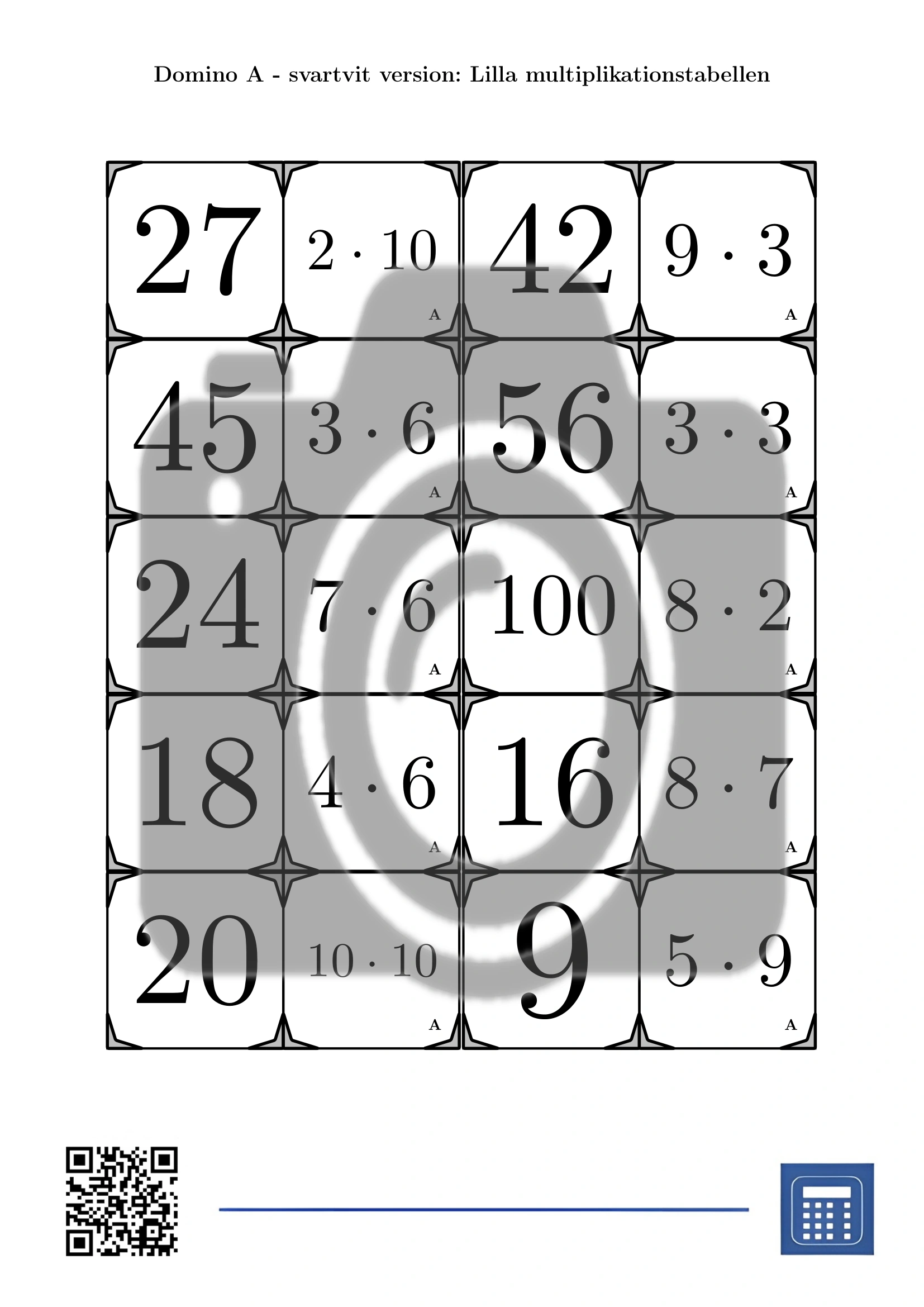Domino: Lilla multiplikationstabellen - Bild 3