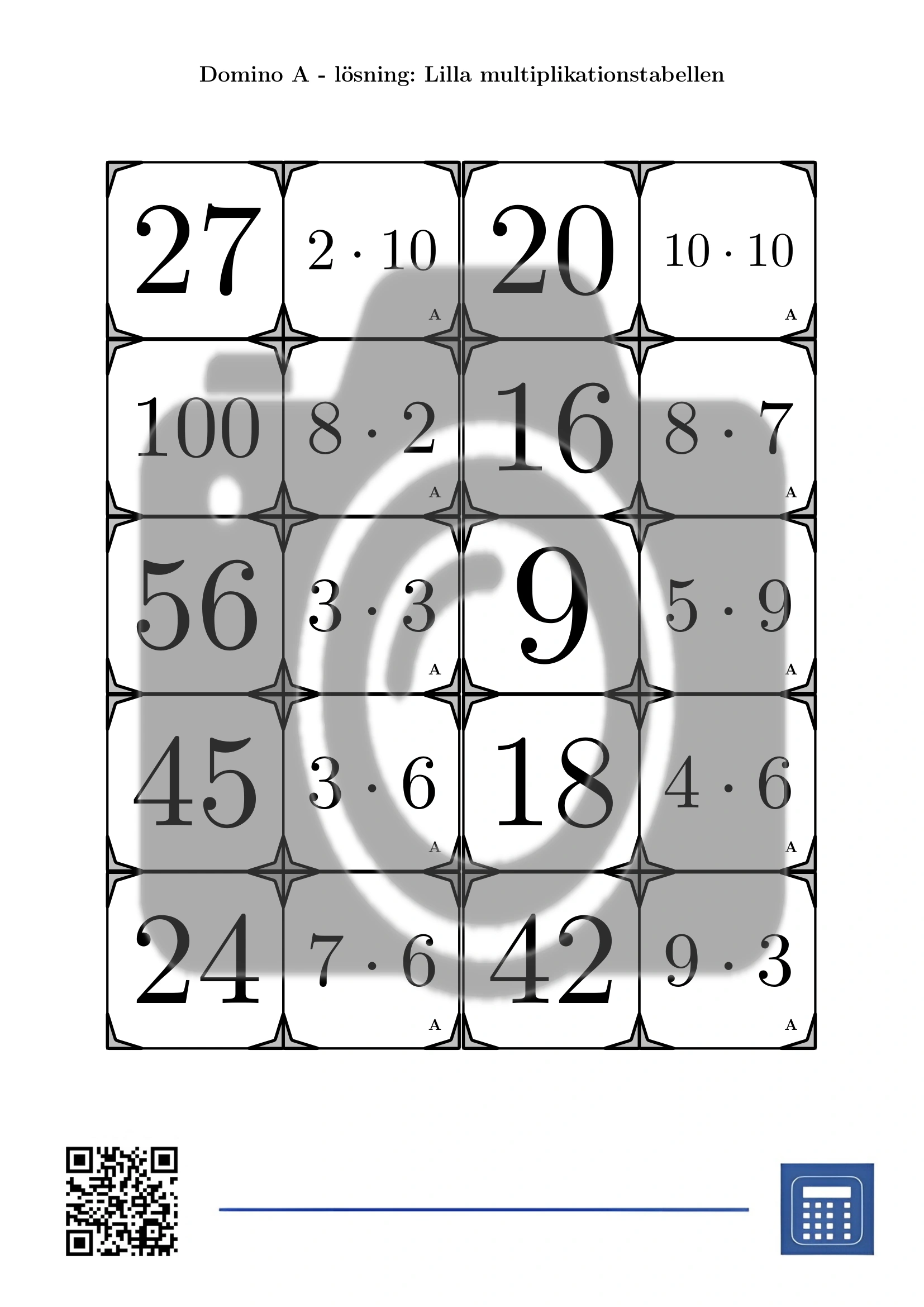 Domino: Lilla multiplikationstabellen - Bild 4