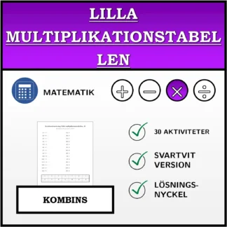 Kombinationsövning: Lilla multiplikationstabellen