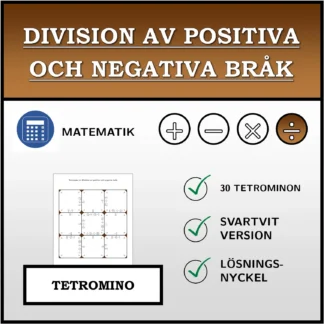 Tetromino: Division av positiva och negativa bråk