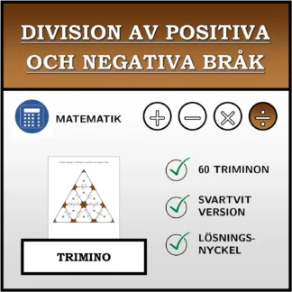 Trimino: Division av positiva och negativa bråk