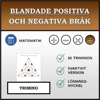 Trimino: Blandade positiva och negativa bråk