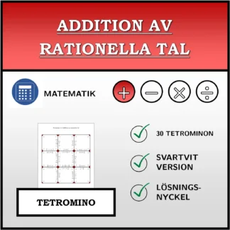 Tetromino: Addition av rationella tal