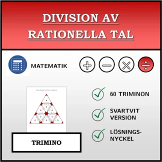 Trimino: Division av rationella tal