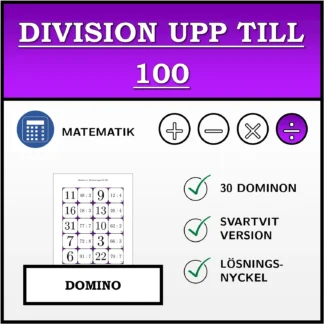 Domino: Division upp till 100