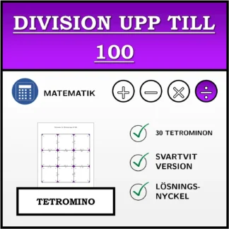 Tetromino: Division upp till 100